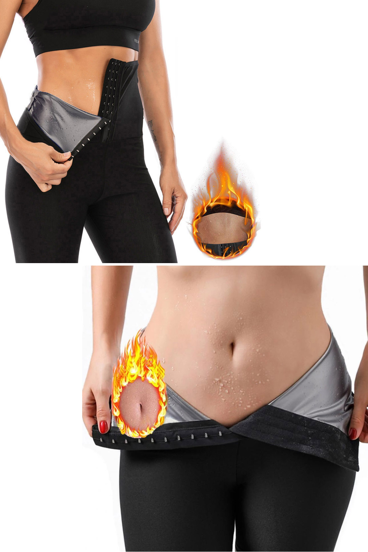 Sauna Termal Zayıflama Hızlı Kilo Verme Taytı - Görsel 8