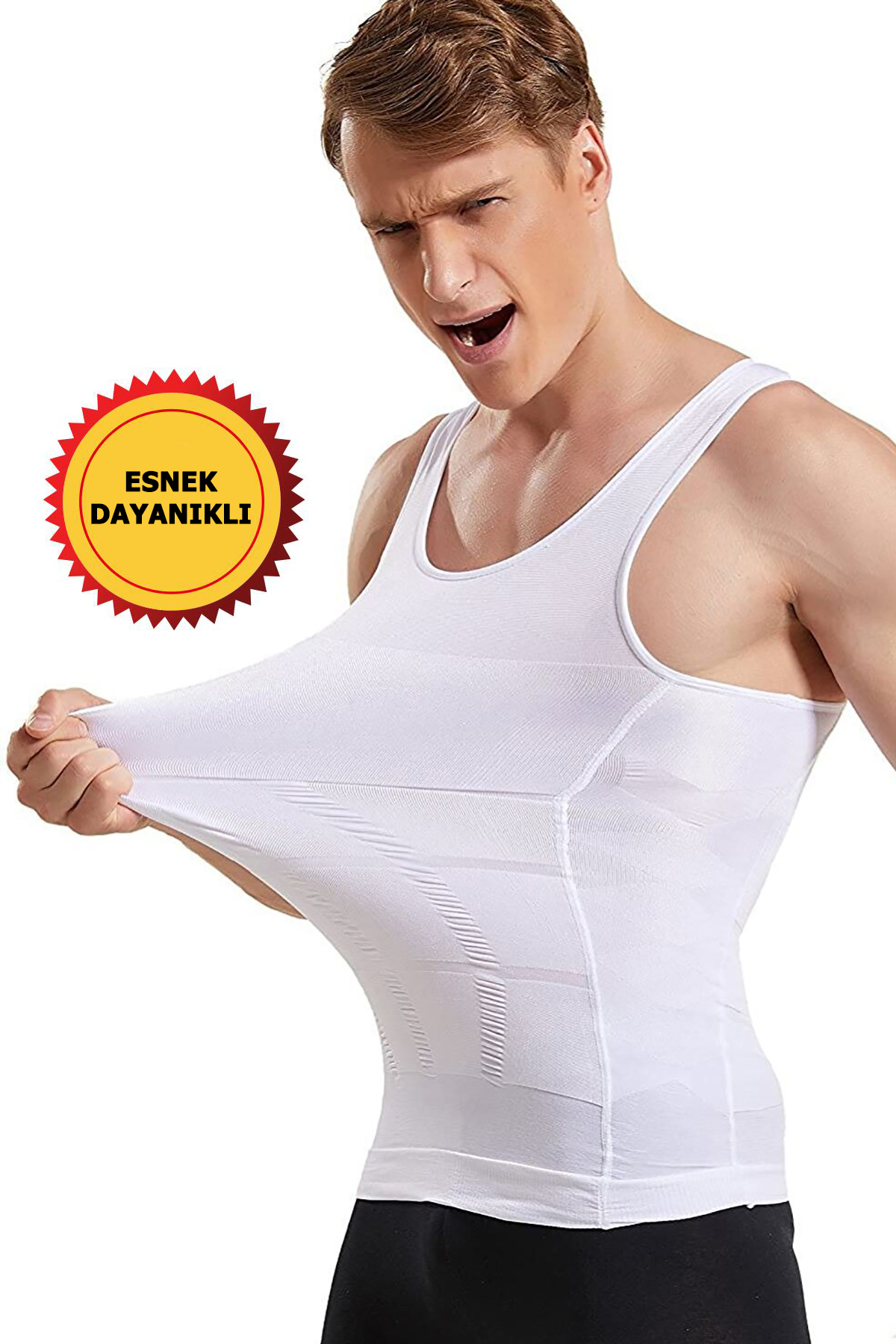 Erkek Korse Atlet Toparlayıcı Atlet 2 li Set - Görsel 4