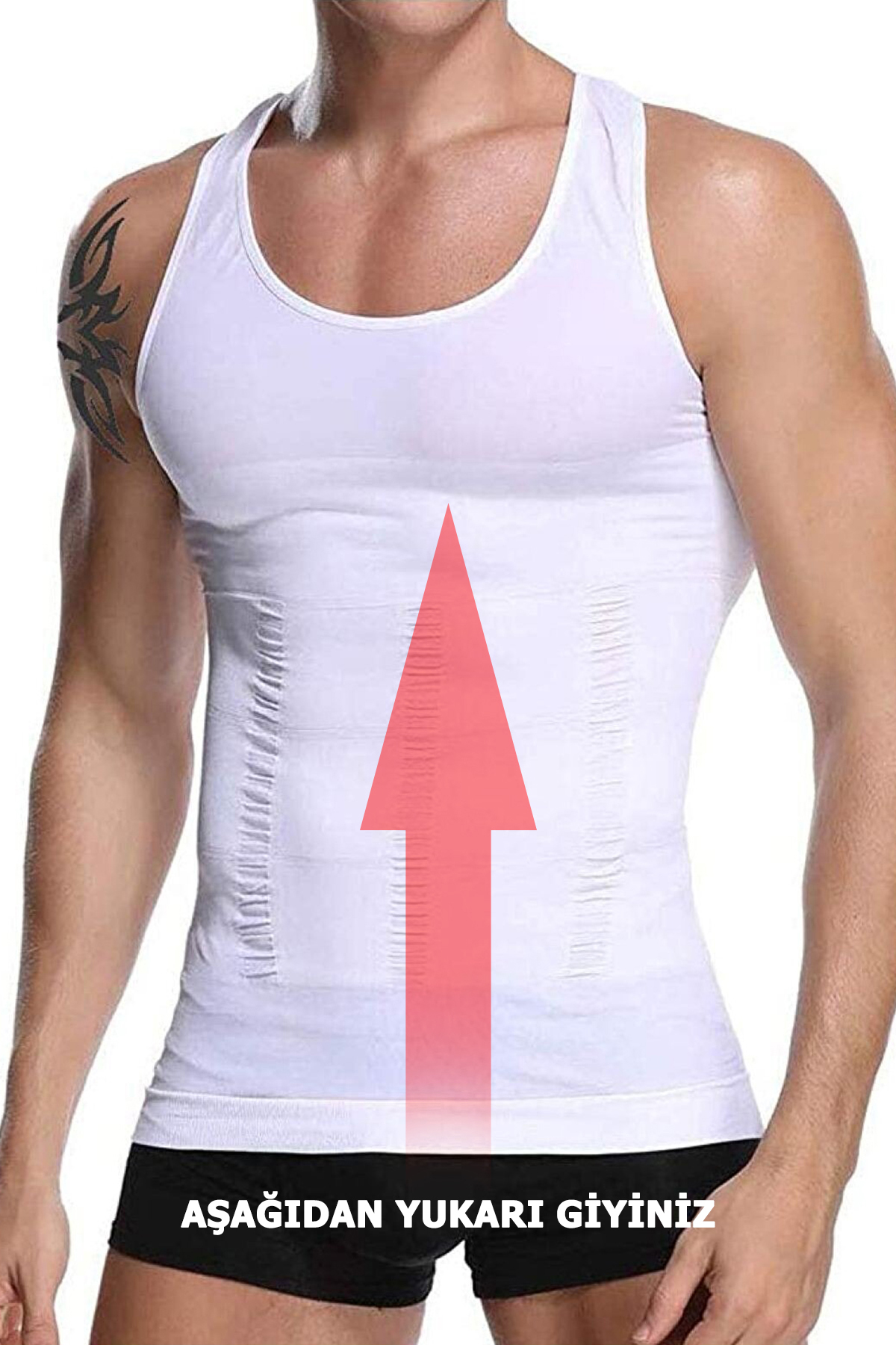 Erkek Korse Atlet Toparlayıcı Atlet 2 li Set - Görsel 6