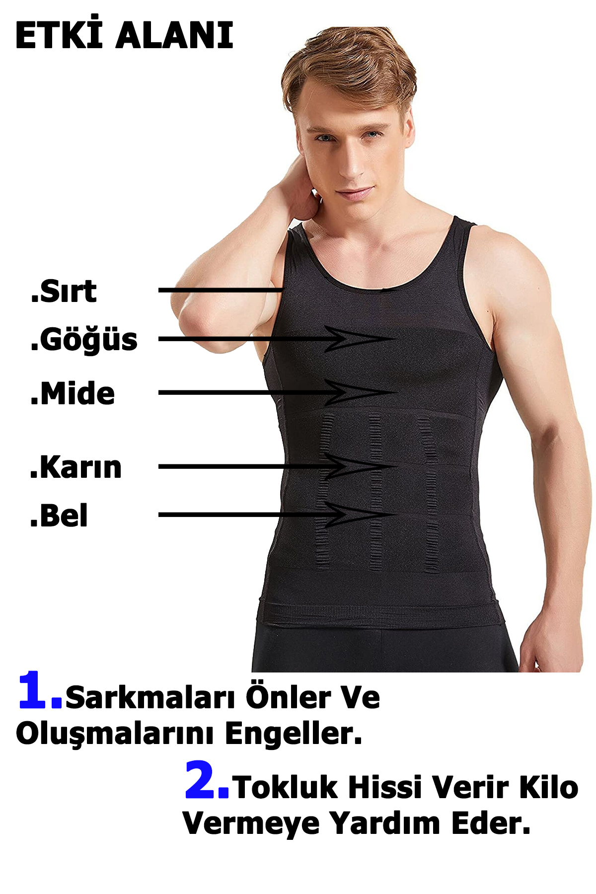 Erkek Korse Atlet Toparlayıcı Atlet 2 li Set - Görsel 5